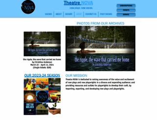 theatrenova.org screenshot