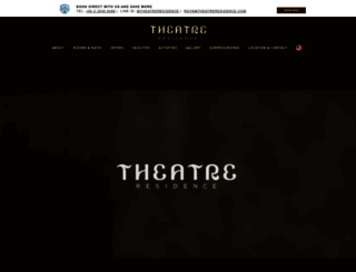 theatreresidence.com screenshot