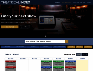 theatricalindex.com screenshot