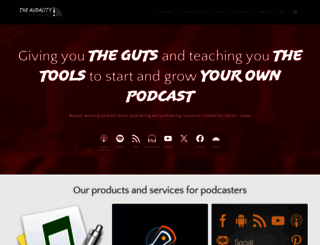theaudacitytopodcast.com screenshot