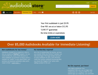 theaudiobookstore.com screenshot
