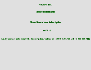 theauduboninn.com screenshot