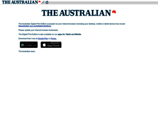 theaustralian.newspaperdirect.com screenshot