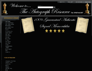 theautographresource.com screenshot