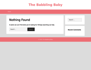 thebabblingbaby.com screenshot