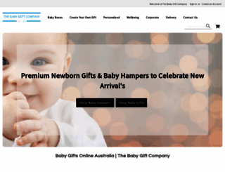 thebabygiftcompany.com.au screenshot