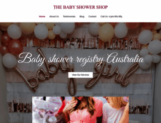 thebabyshowershop.com.au screenshot