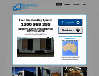 thebackloadingcompany.com.au screenshot
