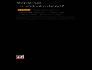 thebackpainsuperstore.com screenshot