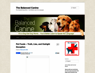 thebalancedcanine.com screenshot
