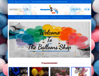 theballoonsshop.co.uk screenshot