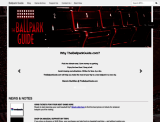 theballparkguide.com screenshot