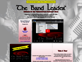 thebandleadersoftware.com screenshot