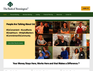 thebankofbennington.com screenshot