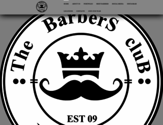 thebarbersclubbarbershop.com screenshot