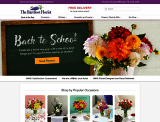 thebarefootflorist.net screenshot