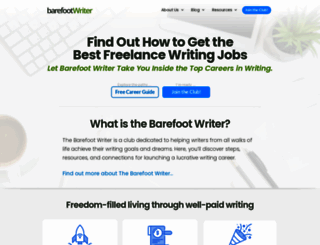 thebarefootwriter.com screenshot
