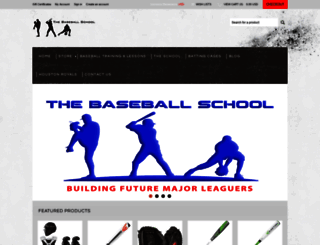 thebaseballschoolstore.com screenshot