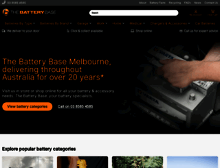 thebatterybase.com.au screenshot