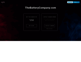 thebatterycompany.com screenshot