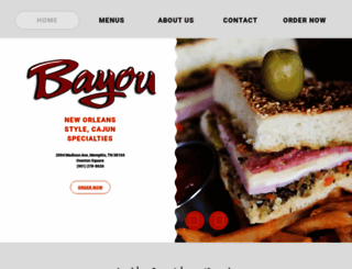 thebayougrill.com screenshot