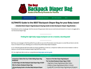 thebestbackpackdiaperbag.com screenshot