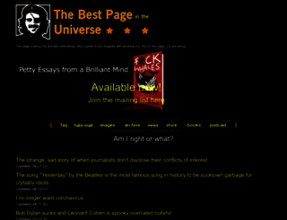 thebestpageintheuniverse.com screenshot