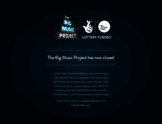 thebigmusicproject.co.uk screenshot