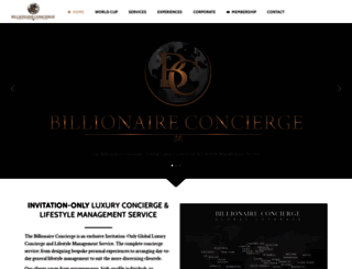 thebillionaireconcierge.com screenshot