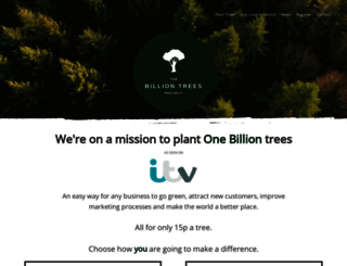 thebilliontreesproject.org screenshot