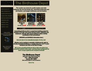thebirdhousedepot.com screenshot