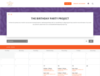 thebirthdaypartyproject.volunteerhub.com screenshot