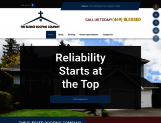 theblessedroofingcompany.com screenshot