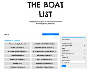 theboatlist.org screenshot