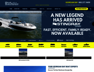 theboatwarehousegeorgianbay.com screenshot