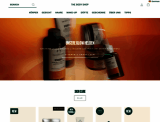 thebodyshop.de screenshot