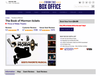 thebookofmormon.fromtheboxoffice.com screenshot