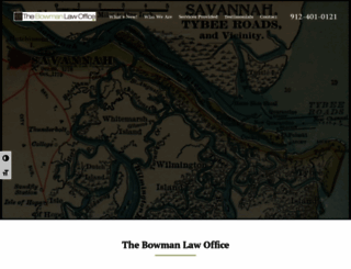 thebowmanlawoffice.com screenshot