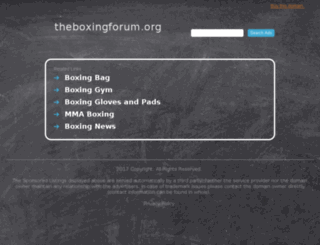 theboxingforum.org screenshot