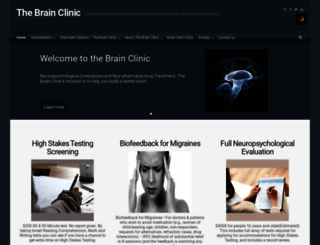 thebrainclinic.com screenshot
