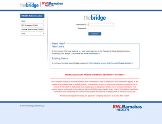 thebridge.barnabashealth.org screenshot