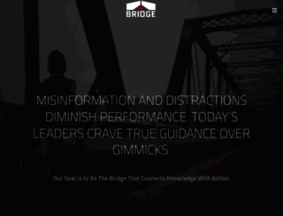 thebridgeperformance.com screenshot
