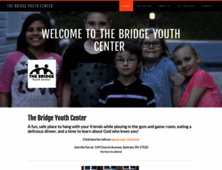 thebridgeyouthcenter.com screenshot