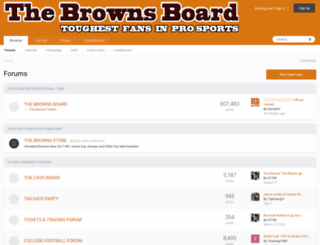 thebrownsboard.com screenshot