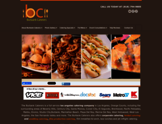 theburbankcaterers.com screenshot