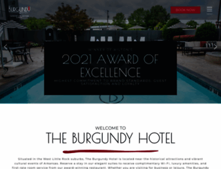 theburgundyhotel.com screenshot
