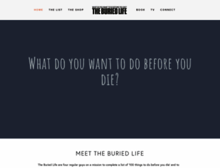 theburiedlife.com screenshot