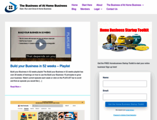 thebusinessofathomebusiness.com screenshot
