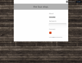 thebusstop.tumblr.com screenshot