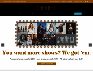 thecabaret.org screenshot